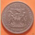 Rhodesia and Nyasaland - 1955 - Half Crown -  ½ Crown - Elizabeth II - Copper-nicke