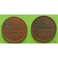 Palestine - 1927 and 1941 - 2 mils - Bronze