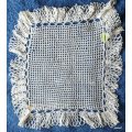 Hand Crochet Tray Cloth in White cotton