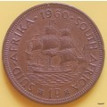 South Africa - 1960 - Elizabeth II - One Penny - Copper