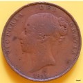 GB - 1855  - Victoria - One Penny - Copper