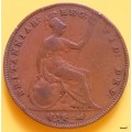 GB - 1855  - Victoria - One Penny - Copper