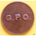 GPO Telephone Service Token - Numbered On Reverse E 819 - 16mm Diameter
