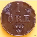 Sweden - 1905 - 1 Ore -  Brodrafolkens Val - Bronze (The Welfare of the Brother Peoples)