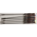 Set of  6 Stainless Steel Fondue Forks with Wooden Handle