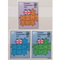 GB - 1973 - European Communities - Set of 3 Mint stamps