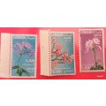 Italian Somalia - 1955 - Flowers - 3 Mint stamps