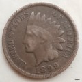 USA - 1899 - 1 cent - Indian Head Cent - Bronze