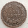 USA - 1899 - 1 cent - Indian Head Cent - Bronze