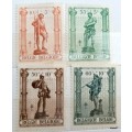 Belgium - 1943 - Control of TB - 4 Unused Hinged stamps