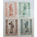 Belgium - 1943 - Control of TB - 4 Unused Hinged stamps
