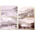 4 Unused Black & White Post Cards - Camps Bay/Lions Head/Sea Point/Oudekraal