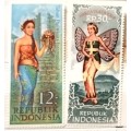 Indonesia - 1967 and 1968 - Tourism (Women and Costumes) - 2 Unused Hinged stamps