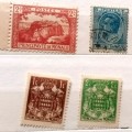Monaco - 1924-1937 - Mixed Lot 4 Used and Unused Hinged stamps