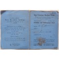 Cape Furniture Workers Union - 1938/39 - Contribution Card