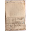 Cape Furniture Workers Union - 1938/39 - Contribution Card