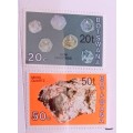 Botswana - 1976 - Minerals - Overprint - 2 Unused Hinged stamps