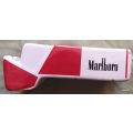 Vintage Marlboro Cigarette Box - Porcelain Ashtray - 10.5x5.5cm **Note chips**