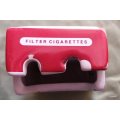 Vintage Marlboro Cigarette Box - Porcelain Ashtray - 10.5x5.5cm **Note chips**