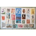 Greece - Mixed Lot of 26 Used Hinged stamps (on Board)