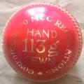 Cricket Ball - Zenith Club - 113g - Hand Sewn - Conforming to MCC Regulations (Preowned by not Used)