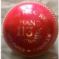 Cricket Ball - Zenith Club - 113g - Hand Sewn - Conforming to MCC Regulations (Preowned by not Used)