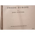 Inside Europe - John Gunther - Hardcover 1937 25th Impression
