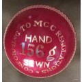Cricket Ball - Zenith County - 156g - Hand Sewn - Conforming to MCC Reg. (Preowned by not Used)