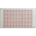 RSA -  1974 - 2nd Definitive Issue: 1c Block of 50  Mint stamps