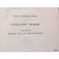 The London Book of English Verse - Selected by Herbert Read and Bonamy Dobree - H/cover 1952 2nd Ed