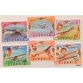 Liberia - 1978 - Aviation history - Set of 6 Cancelled Hinged stamps