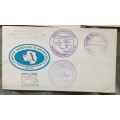 Indian Expedition to Antarctica - 1990-91 - 5 Envelopes with various cancellations (3 Postally used)