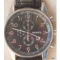 Men`s Fossil Arkitekt Chronograph Watch FS4310 - Working - Strap needs to be replaced.