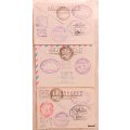 Russia -  1991/2 -  Antarctic Exploration Postal Stationery - Various cancellations - 3 Envelopes