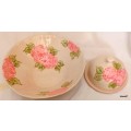 Di Marshall Wonki Ware South Africa Matching Salad Bowl and Lidded Butter/cheese dish