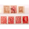 Argentina - Mixed Lot of 7 Used Hinged stamps