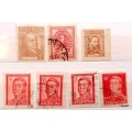 Argentina - Mixed Lot of 7 Used Hinged stamps