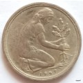 Germany (Bank of German States) - 1949 D -  50 Pfennig - Copper-nickel