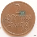 Poland - Free city of Danzig (Polish states) - 1923 - 2 Pfennige - Bronze