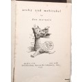 Archy and Mehitabel - Don Marquis - Hardcover 1933