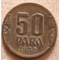 Yugoslavia - 1938 - King Petar II - 50 Para - Aluminium-bronze