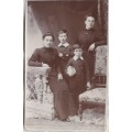 Vintage Postcard Portrait - Family - F Wiedhofft (Photographer) London