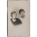 Vintage Postcard Portrait - Two Ladies - Van Dyke Studio, Plein Street, Cape Town