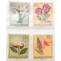 Ruanda-Urundi - 1953 - Flowers - 4 Unused  stamps