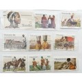 Transkei - Mixed Lot of 9 Used stamps (Mostly 1984 definitives)