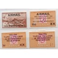 Tonga - 1960`s - Airmail and other overprints - 4 Unused Hinged stamps