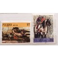 Poland - 1972 - Paintings: Horses - 2 Cancelled stamps