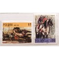 Poland - 1972 - Paintings: Horses - 2 Cancelled stamps