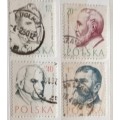 Poland - 1957 - Doctors - 4 Used stamps