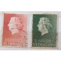 Netherlands - 1954 - Queen Juliana - 2 Used stamps